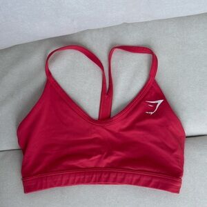 Gymshark Red V Neck Sports Bra